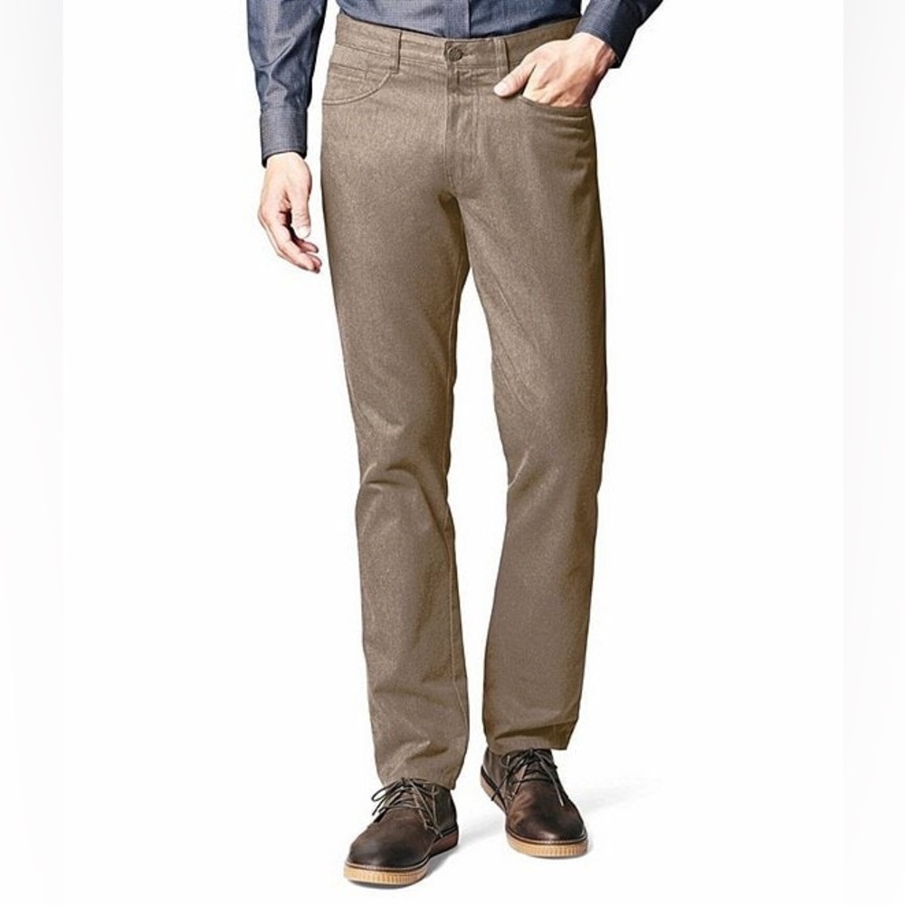 Johnston & Murphy 100% Pima Cotton Men’s Pant Tan Brown Size 34x32
